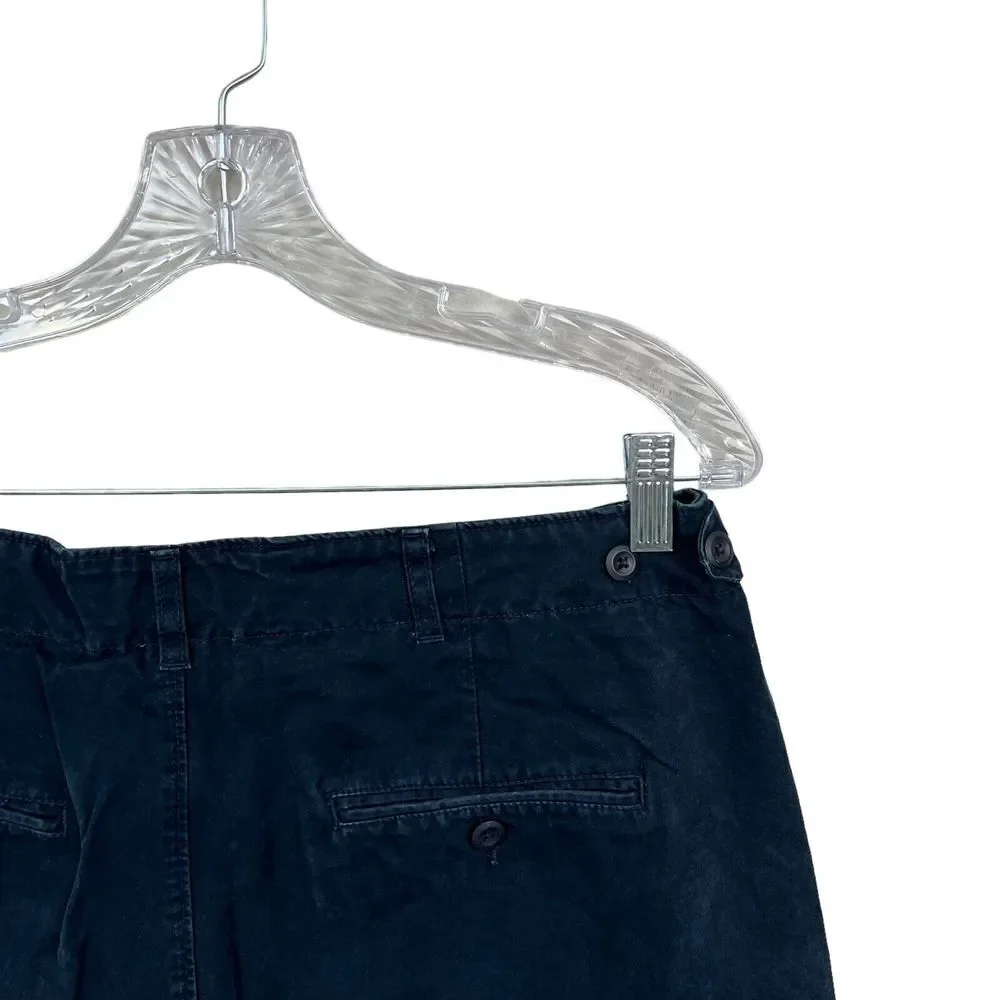 Banana Republic Men Chino Pants Straight Flat Front Slash Pockets Navy Size W34*